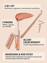 SHEGLAM Soft 90’s Glam Lip liner and Lip Duo Set-Haute Cocoa Lip Set Anwar Store